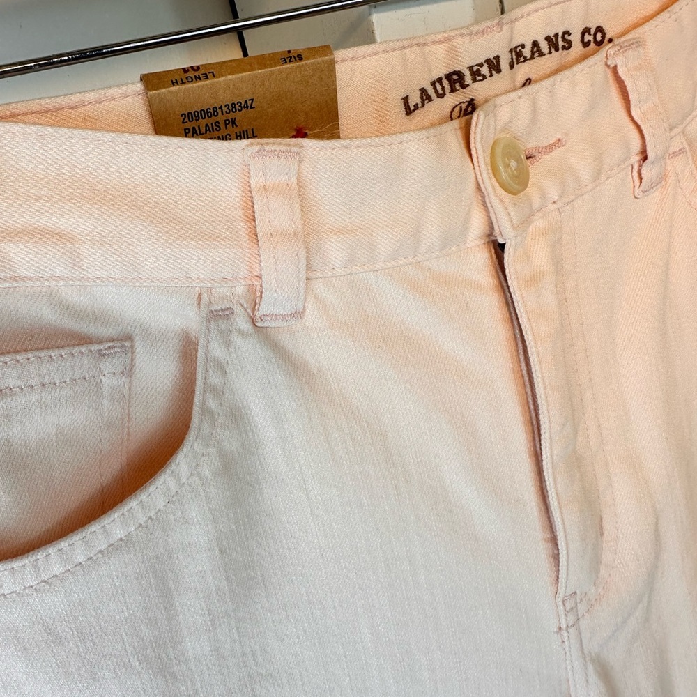 NWT Lauren Ralph Lauren Notting Hill Jeans Light Pink Size 4 Classic Straight - Picture 5 of 16